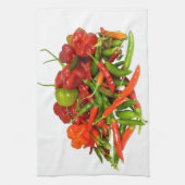 Frisch gepflückte Chillies Handtuch (Vertikal)