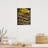 frisch gepflückte Orangen Poster (Küche)