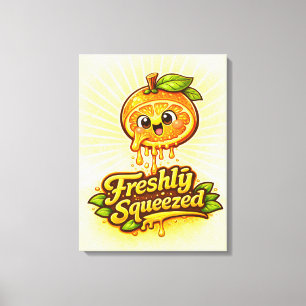 Frisch gepresst - Fruchtig drauf - Fressfeunde Leinwanddruck