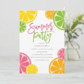 frisch gepresst| Sommerliche Party Einladung (Stehend Vorderseite)