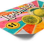 Frisch gepresste Limonade Poster (Ecke)