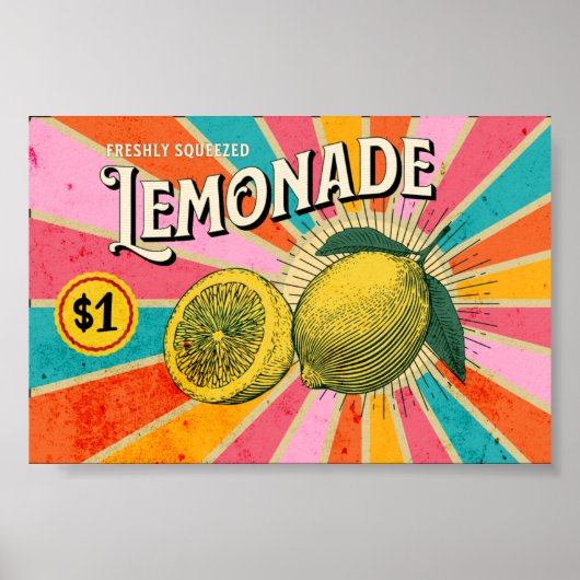 Frisch gepresste Limonade Poster (Vorne)