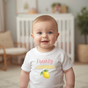 Frisch gepresste Limonade Schleife Baby Shower Strampler