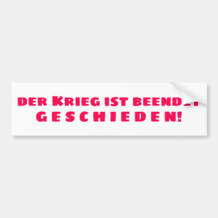 Frisch Geschieden Autoaufkleber