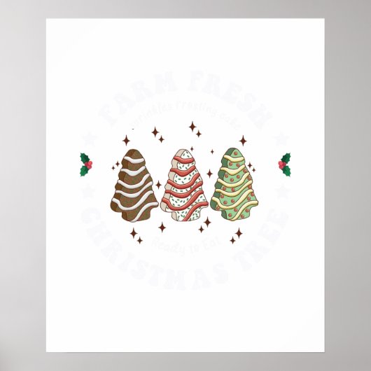 frisch geschlagener Weihnachtsbaum Poster (Vorne)