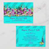 Frisch geschnittene Blume, Visitenkarte (Vorne/Hinten)