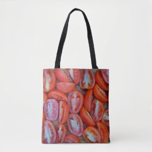 frisch geschnittene Tomaten Tasche
