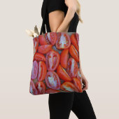 frisch geschnittene Tomaten Tasche (Von Nahem)