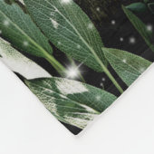 Frisch geschnittener Sage Barn-wood Twinkle Lights Fleecedecke (Ecke)