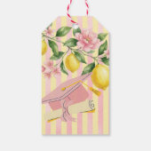 Frisch graduierte Limonade-Limonen-Abschlussfeier Geschenkanhänger (Rückseite)