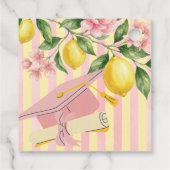 Frisch graduierte Limonade-Limonen-Abschlussfeier Geschenkanhänger (Rückseite)