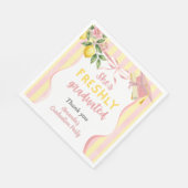 Frisch graduierte Limonade-Limonen-Abschlussfeier Serviette (Ecke)