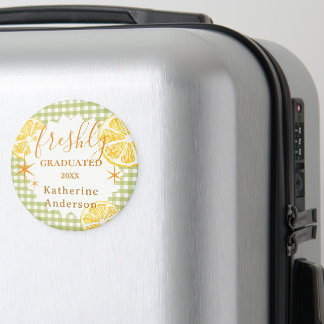 Frisch graduierte Zitronen-Gingham  Magnet