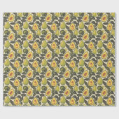 Frisch grüne Avocadobirne Illustration Geschenkpapier (Flach)