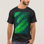 Frisch grüne Blätter mit Wassertropfen - Pine Tre T-Shirt (Vorderseite)