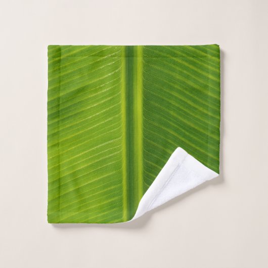 frisch grünes Bananenblatt Badhandtuch Set (Waschlappen)