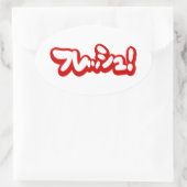 Frisch Japanisch フ レ ュ! Ovaler Aufkleber (Tasche)