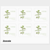 FRISCH OREGANO Biz ID Large Square Stickers (Blatt)