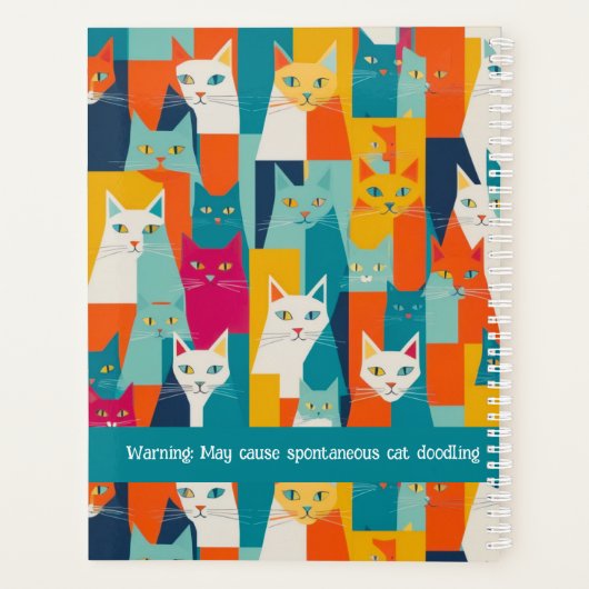 Frisch organisiertes Cat Notebook Planer (Rückseite)