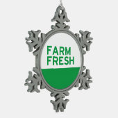 Frisch Schneeflocken Zinn-Ornament (Links)