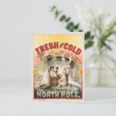 Frisch und kalt - Bier direkt vom Nordpol Postkarte (Stehend Vorderseite)
