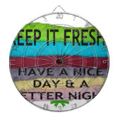 Frisch und sauber: Farbenbruch für einen Neubeginn Dartscheibe (vorne)