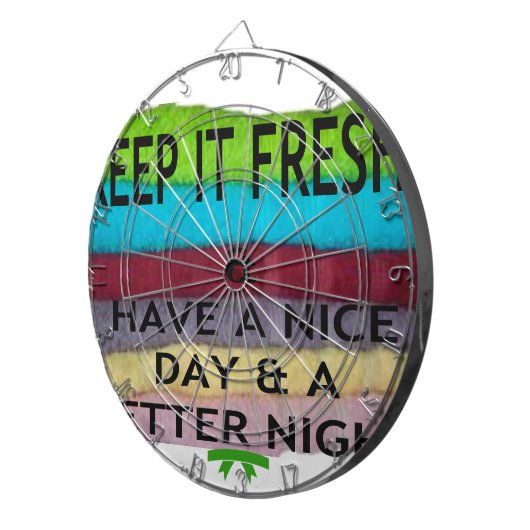 Frisch und sauber: Farbenbruch für einen Neubeginn Dartscheibe (Vorderseite rechts)