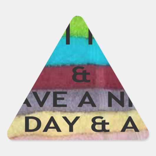 Frisch und sauber: Farbenbruch für einen Neubeginn Dreieckiger Aufkleber (Vorderseite)