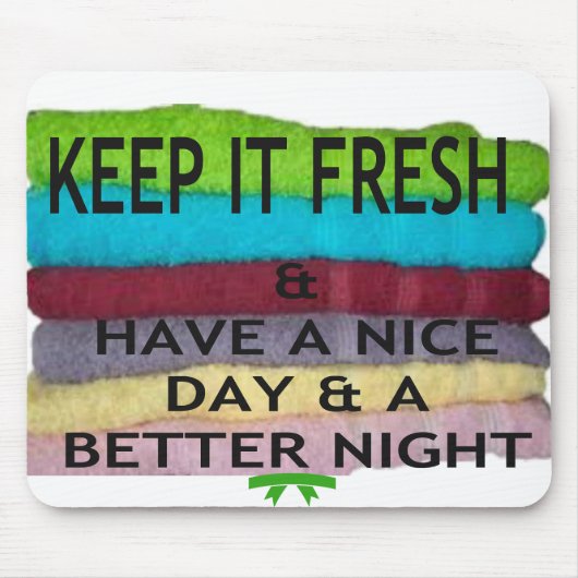 Frisch und sauber: Farbenbruch für einen Neubeginn Mousepad (Vorne)