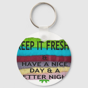 Frisch und sauber: Farbenbruch für einen Neubeginn Schlüsselanhänger