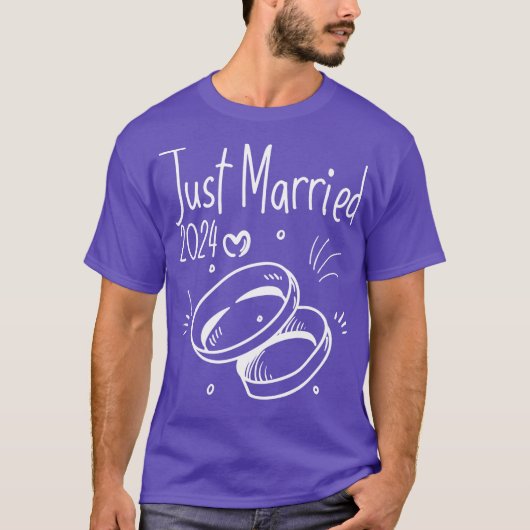frisch vermählt 2024 T-Shirt (Vorderseite)