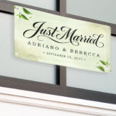 Frisch Vermählt Auto Banner (Äußeres Gebäude)