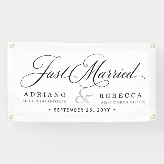 Frisch Vermählt Auto Banner (Horizontal)