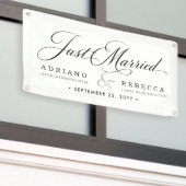 Frisch Vermählt Auto Banner (Äußeres Gebäude)
