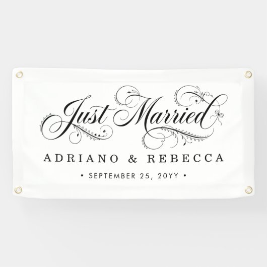 Frisch Vermählt Auto Banner (Horizontal)