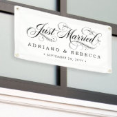 Frisch Vermählt Auto Banner (Äußeres Gebäude)