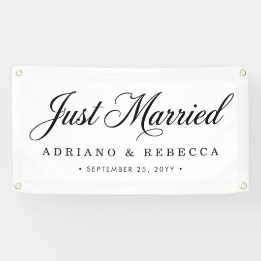 Frisch Vermählt Auto Banner (Horizontal)