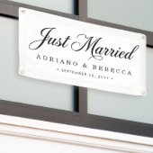 Frisch Vermählt Auto Banner (Äußeres Gebäude)