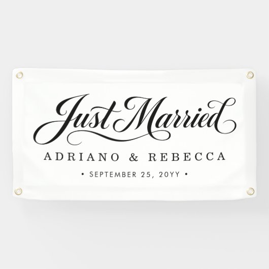 Frisch Vermählt Auto Banner (Horizontal)