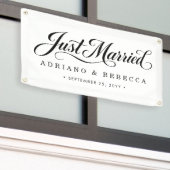 Frisch Vermählt Auto Banner (Äußeres Gebäude)