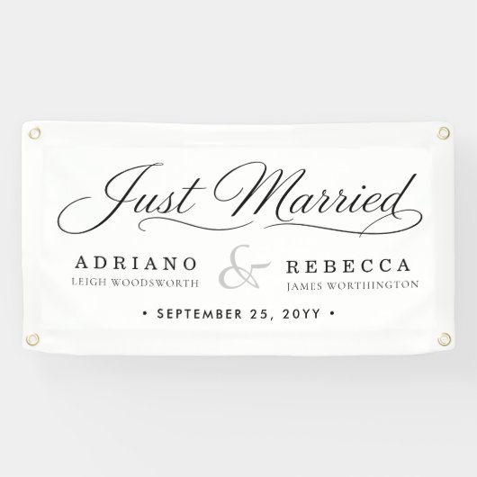 Frisch Vermählt Auto Banner (Horizontal)