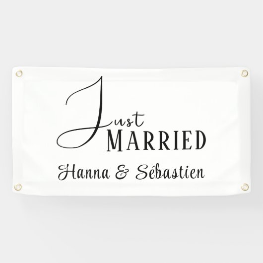 Frisch Vermählt Auto Banner (Horizontal)