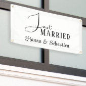 Frisch Vermählt Auto Banner (Äußeres Gebäude)