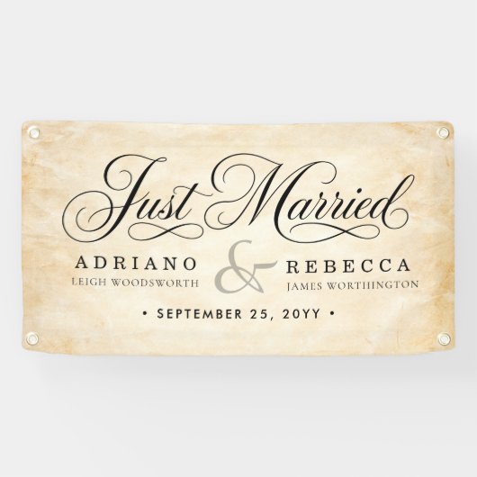 Frisch Vermählt Auto Banner (Horizontal)