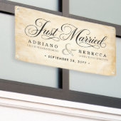 Frisch Vermählt Auto Banner (Äußeres Gebäude)