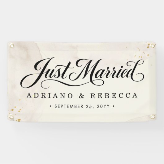 Frisch Vermählt Auto Banner (Horizontal)