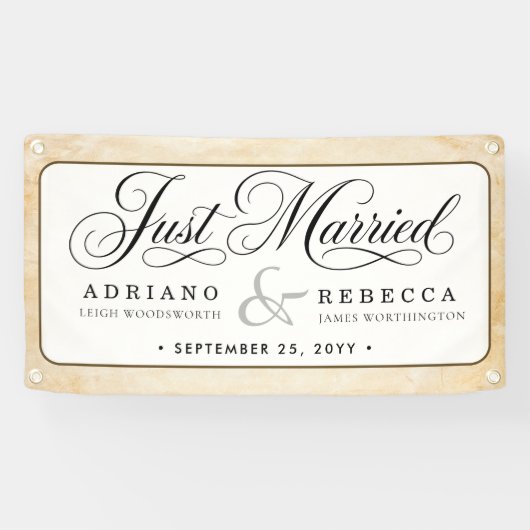 Frisch Vermählt Auto Banner (Horizontal)