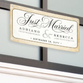 Frisch Vermählt Auto Banner (Äußeres Gebäude)