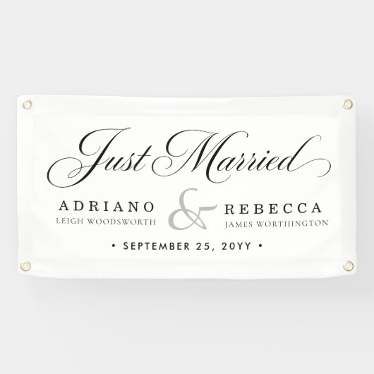 Frisch Vermählt Auto Banner (Horizontal)