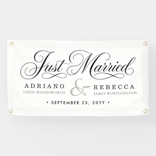 Frisch Vermählt Auto Banner (Horizontal)